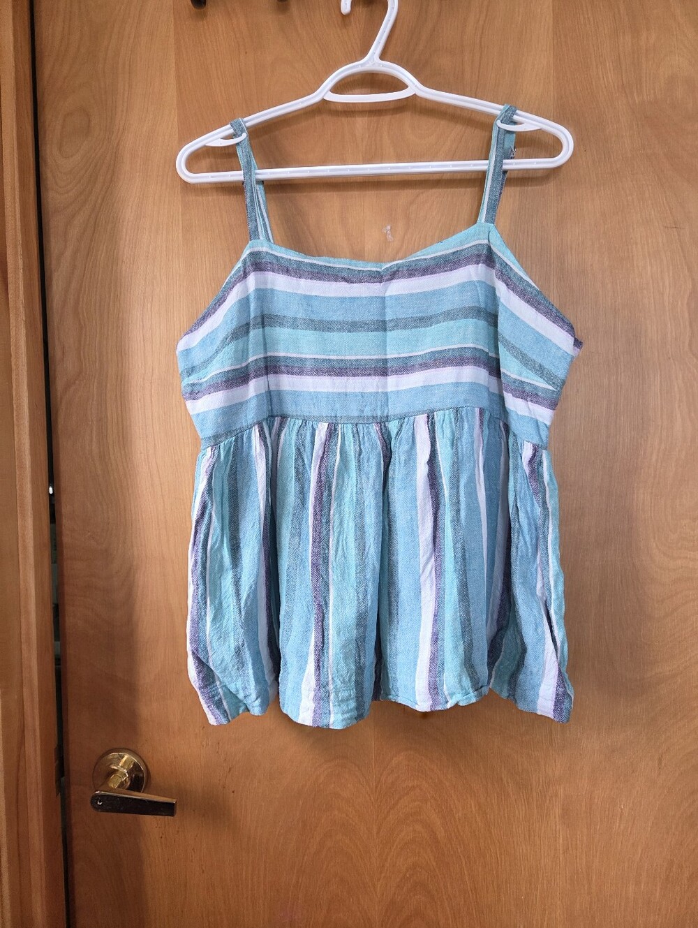 Womens Far West Linen Boho Tank XL